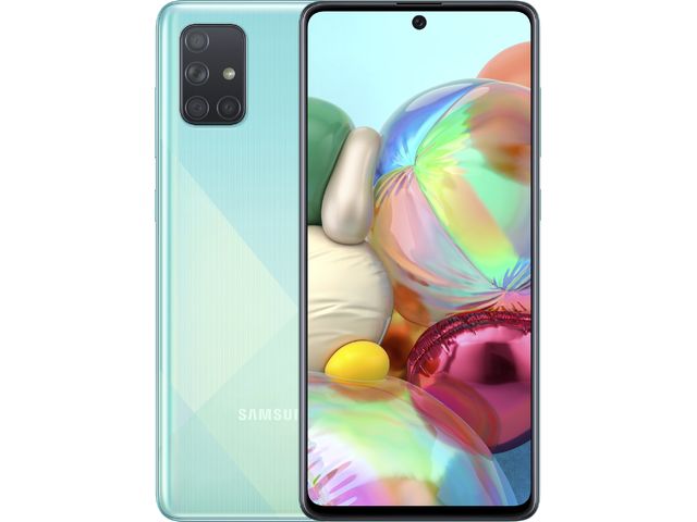obsah balení Samsung Galaxy A71, modrá, SAMSUNG PROMO 04/2021, kupon SLEVA2000