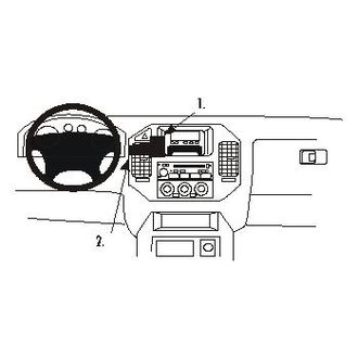 Brodit ProClip montážní konzole pro Mitsubishi Pajero 00-06/Montero 01-07, na střed
