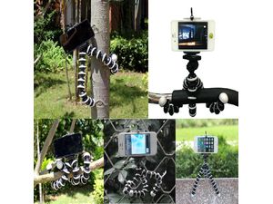 Mobilly állvány mobiltelefon tartóval, rugalmas lábakkal, állvány menettel (pl. GorillaPod)