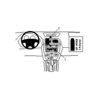 Brodit ProClip pro Subaru Impreza/Outback Sport/WRX 01-04, na střed