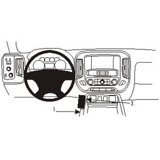 Brodit ProClip pro Chevrolet Silverado/GMC Sierra 1500 14-18/2500/3500 15-19, na střed vlevo dolů