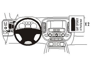 Brodit ProClip montážní konzole pro Chevrolet Silverado 2500/3500 Series 15-18