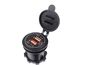 Mobilly Vízálló beépített töltő / motorkerékpár aljzat, 2x USB, QuickCharge 3.0