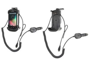 Brodit držák do auta na Motorola TC70/75 bez pouzdra, s nabíjením z cig. zapalovače/USB host
