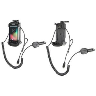 Brodit държач за кола за Motorola TC70/75 без калъф, със зареждане от запалката на цигарата/USB хост
