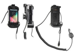 Brodit držák do auta na Motorola TC70/75 bez pouzdra, s nabíjením z cig. zapalovače/USB host