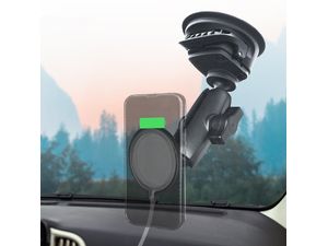 VINmounts mini Universalhalterung für Apple Magsafe Ladegerät mit 1" Kugelzapfen
