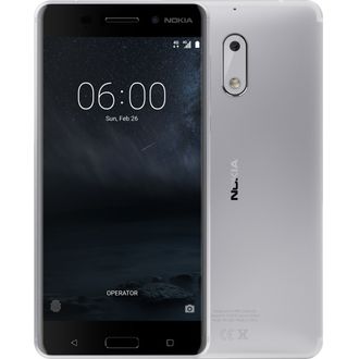 Nokia 6 Single SIM stříbrná