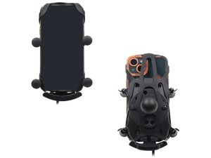 Универсален държач VINmounts с Qi 15W безжично зареждане с 1" сачмен шпилка
