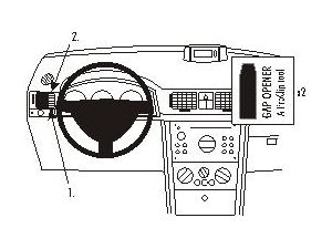 Brodit ProClip tartókonzol Opel Meriva 03-10