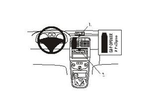 Brodit ProClip Halterung für Peugeot 307 01-09, Mitte links