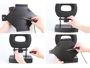 Brodit držák do auta na Apple iPad Pro 12,9” 2020/2018 bez pouzdra s nabíjením z cig.zap./USB/zámek