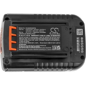 Baterie pentru Black & Decker (eq. Black & Decker LBX1540), 2000 mAh