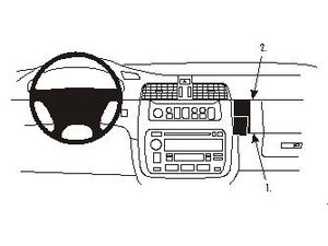 Brodit ProClip montážní konzole pro Cadillac Deville/DTS 00-05 USA, na střed