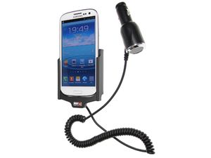 Brodit držák do auta na Samsung Galaxy S III i9300 bez pouzdra, s nabíjením z cig. zapalovače