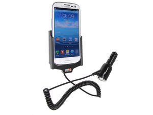 Brodit držák do auta na Samsung Galaxy S III i9300 bez pouzdra, s nabíjením z cig. zapalovače