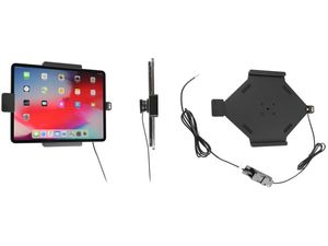 Brodit autótartó Apple iPadhez Pro 12,9” 2020/2018 tok nélkül rejtett töltéssel, biztosítékkal