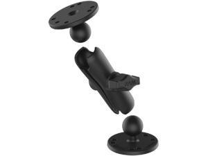 RAM Mounts kar, fém, 1" gömbcsapokhoz (94 mm) + 2x AMPS gyűrűs adapter, RAM-B-101U