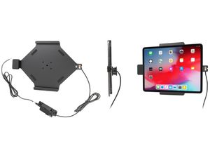 Brodit autótartó Apple iPadhez Pro 12,9” 2020/2018 tok nélkül rejtett töltéssel, biztosítékkal