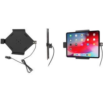 Brodit поставка за кола за Apple iPad Pro 12,9" 2020/2018 без калъф с запалка за цигари/USB зареждане