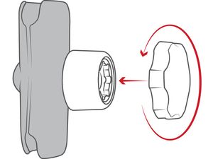 RAM Mounts vállbiztosítás C méret, RAP-S-KNOB5U