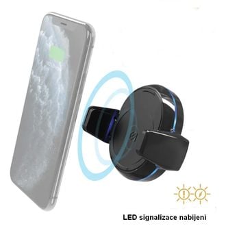 Scosche MagicGrip tapadókoronggal, 10 W-os Qi vezeték nélküli töltéssel és automatikus telefoncsatlakoztatással
