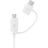 Samsung Combo USB-C/MicroUSB datový a nabíjecí kabel, 1m, bílá