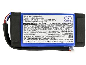 Akkumulátor JBL Boomboxhoz, 10000mAh, Li-Pol