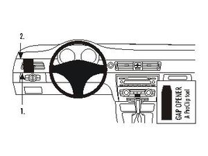 Brodit ProClip за BMW 316-330/E90/E91/ E92/E93 05-12, (само дървен декор), ляв