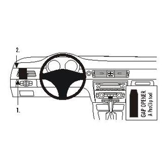 Brodit ProClip pro BMW 316-330/E90/E91/ E92/E93 05-12, (jen dřevěný dekor), vlevo