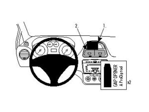 Brodit Монтажна скоба ProClip за Fiat Punto Evo 10-19, за център