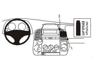 Brodit Монтажна скоба ProClip за Citroen Jumper/Fiat Ducato/Peugeot Boxer 02-06, за център