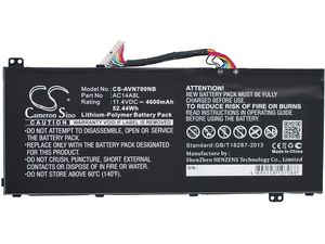 Akku fürAcer Aspire (Aspire Nitro) Vn7 / Aspire V15 Nitro / Spin 3 und andere, 4600mAh, Li-Pol