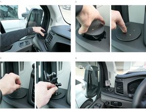 Brodit ProClip montážní konzole pro Ford Transit 20-24, zesílený, vlevo místo držáku nápoje