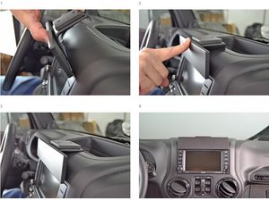 Brodit ProClip montážní konzole pro Jeep Wrangler 11-18, zesílený, na střed