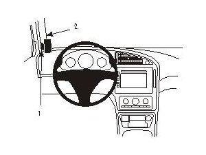 Brodit ProClip Halterung für Saab 9-5 06-10, links