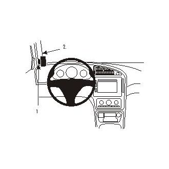 Brodit ProClip montážní konzole pro Saab 9-5 06-10, vlevo
