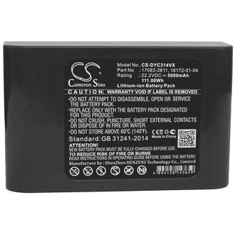 Akku für Dyson DC31, DC31 Animal, DC34, DC35, DC44 und andere, 5000 mAh, Li-Ion