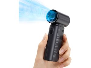JisuLife Life 9, tragbarer Ventilator, 5 Geschwindigkeiten, 5000 mAh Akkukapazität, schwarz