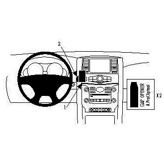 Brodit ProClip montážní konzole pro Nissan Patrol 11-19/Infiniti QX56 11-13/QX80 15-19, na střed