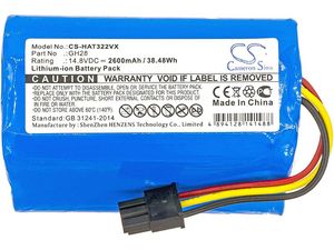 Akkumulátor a következőkhöz: Fomt R620c, Haier T322/J300s, Liectroux Dh860, Tcl S15, Tomefon, és mások, 2600 mAh, Li-I