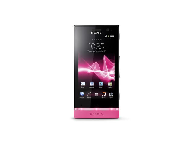 obsah balení Sony Xperia U 8GB černá růžová + bezdrátový monitor srdečního tepu Nokia Polar