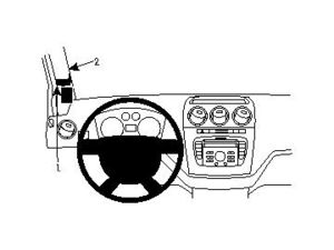 Brodit ProClip rögzítő konzol Ford Transit Connect, Tourneo Connect 10-13, balra