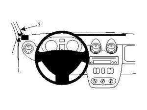 Brodit ProClip rögzítő konzol Dacia Logan 09-13 / Sandero 08-12 / Duster 10-13, balra