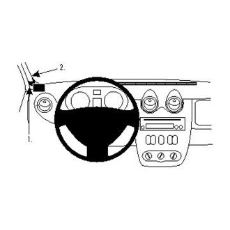 Brodit ProClip montážní konzole pro Dacia Logan 09-13/Sandero 08-12/Duster 10-13, vlevo na sloupek