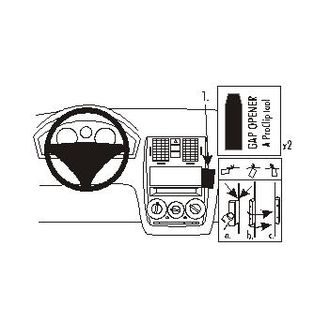 Brodit ProClip montážní konzole pro Hyundai Getz 02-05, na střed