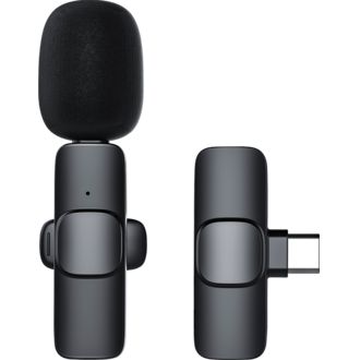 Microfon wireless cu condensator pentru rever, USB-C