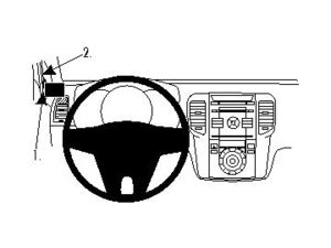 Brodit Suport de montare ProClip pentru Hyundai ix20 11-19/Kia Venga 10-19, stânga pe coloană
