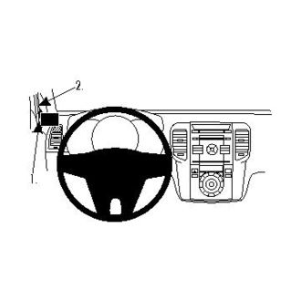 Brodit Монтажна скоба ProClip за Hyundai ix20 11-19/Kia Venga 10-19, отляво на колоната