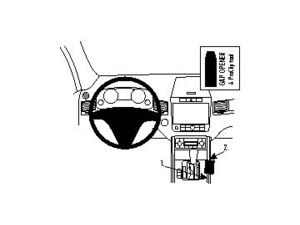 Brodit Монтажна скоба ProClip за Volkswagen Touareg 11-18, от центъра надясно до долу